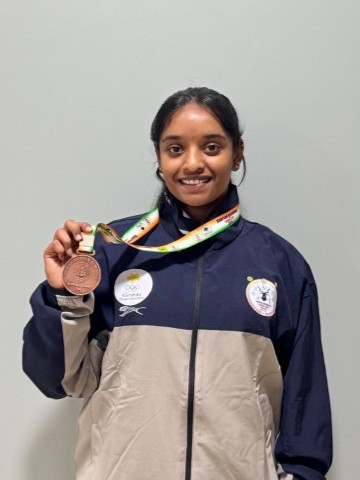 PESU Student Wins Bronze at Karnataka State Olympics 2025–26